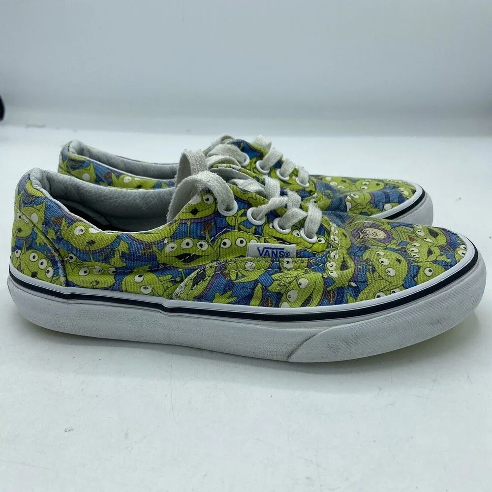 Disney Vans Toy Story ALIENS Glow In The Dark Shoes kids Size 2.5 - Picture 5 of 6